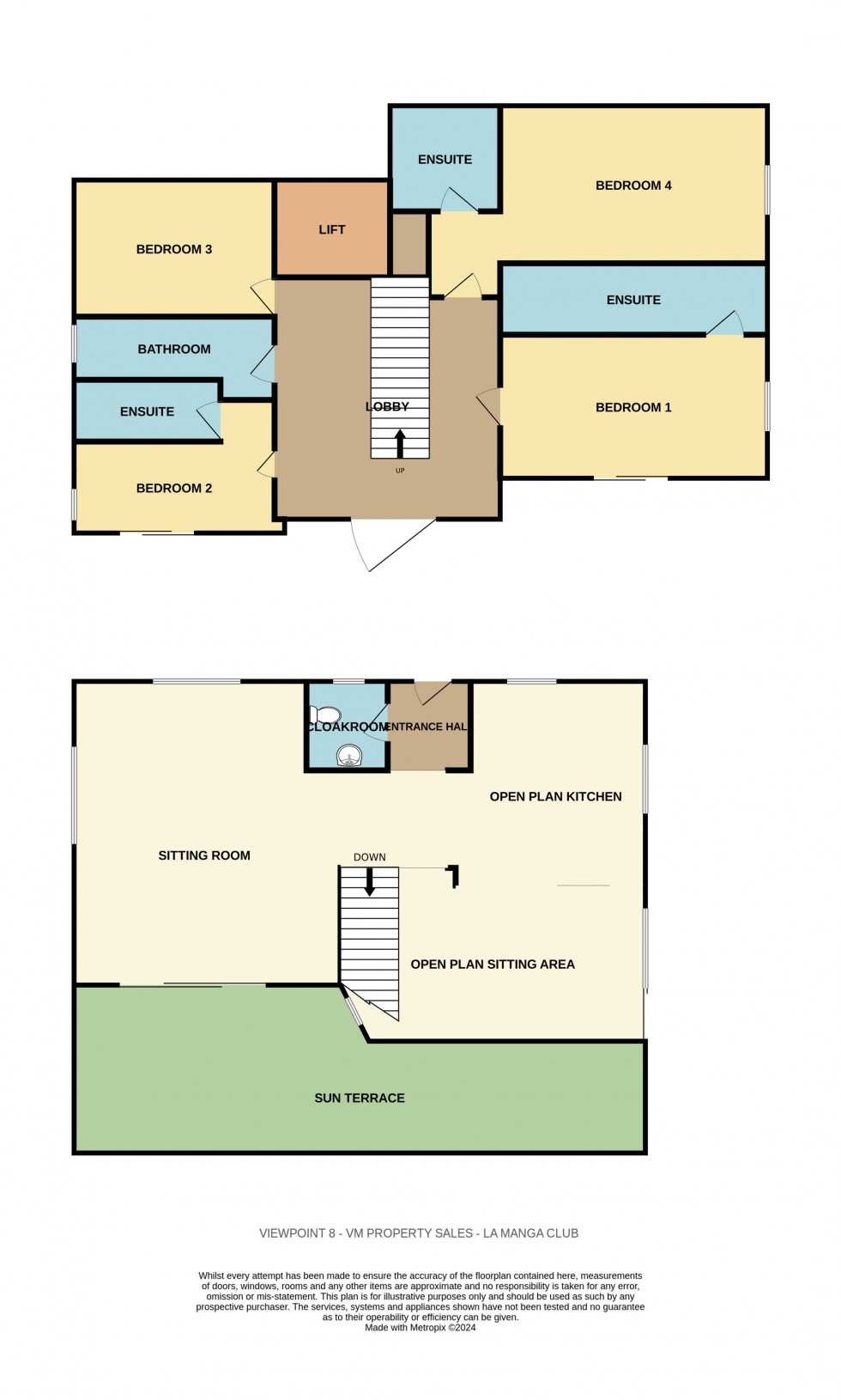 Floorplan for Viewpoint 9, Private Villa with Pool