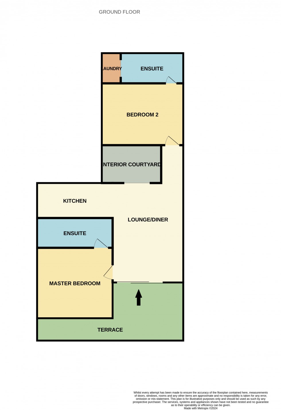 Floorplan for Golf Bungalow 184, Golf Bungalow